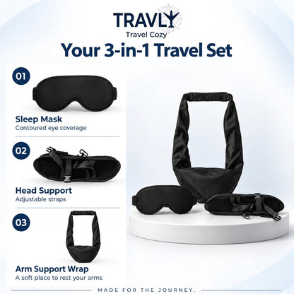 Travly First Class Travel Sleep Set (3-in-1)